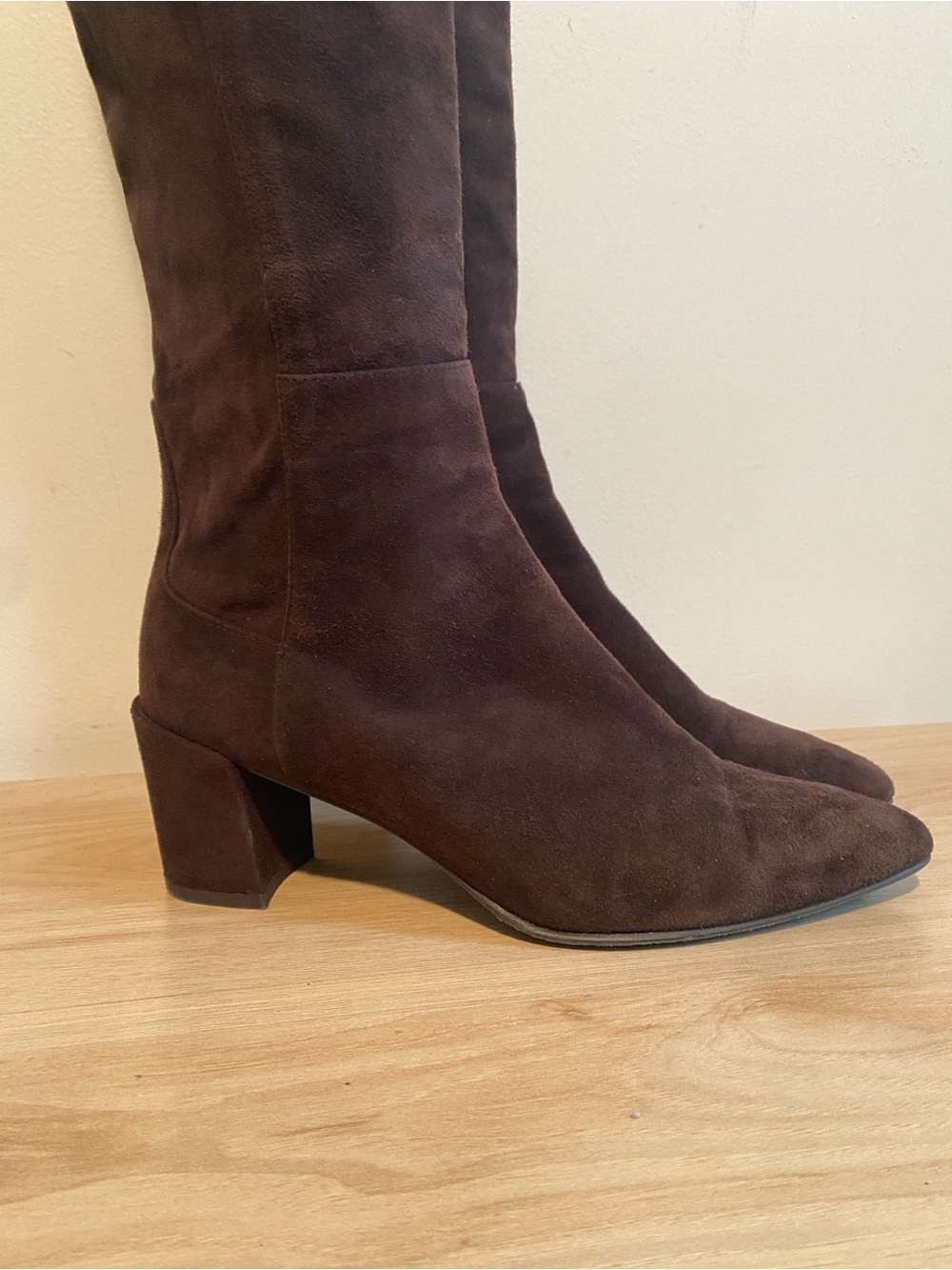 Stuart Weitzman - Over the Knee Brown Suede Boots Women’s 9 Made in Spain - Picture 2 of 10